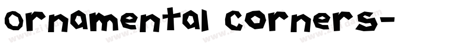 Ornamental Corners字体转换